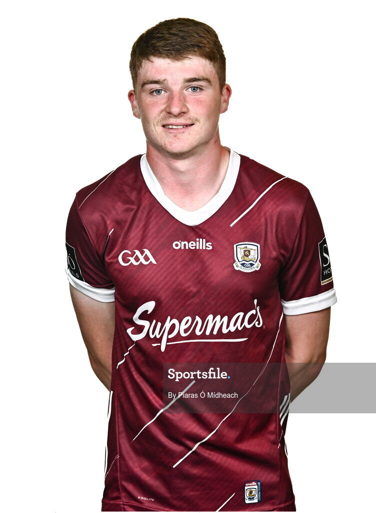 18 July 2024; Liam Ó Conghaile during a Galway football squad portrait session at Pearse Stadium in Galway. Photo by Piaras Ó Mídheach/Sportsfile