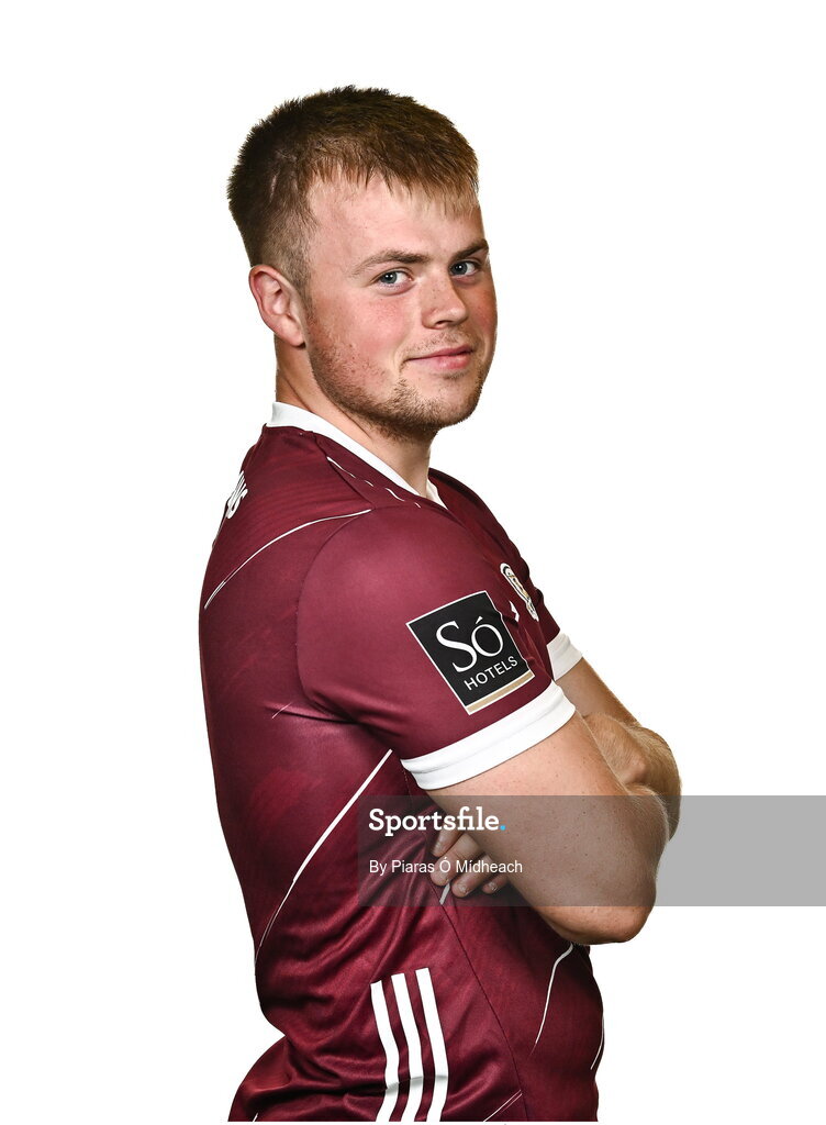 18 July 2024; Goalkeeper Conor Flaherty during a Galway football squad portrait session at Pearse Stadium in Galway. Photo by Piaras Ó Mídheach/Sportsfile