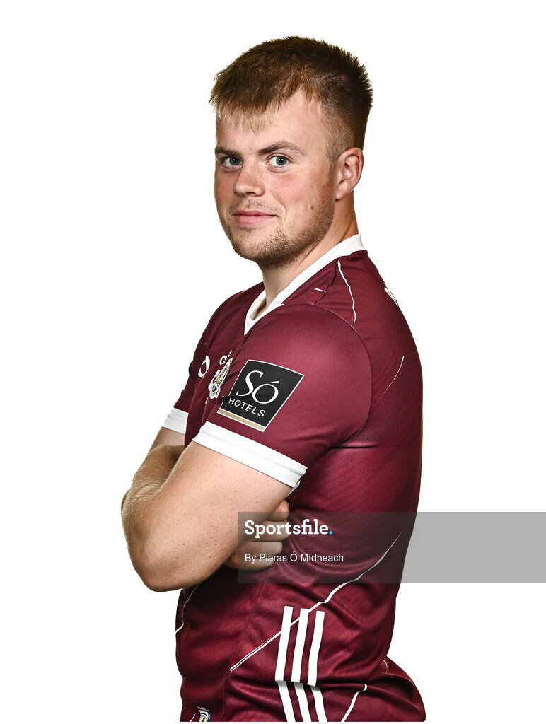 18 July 2024; Goalkeeper Conor Flaherty during a Galway football squad portrait session at Pearse Stadium in Galway. Photo by Piaras Ó Mídheach/Sportsfile
