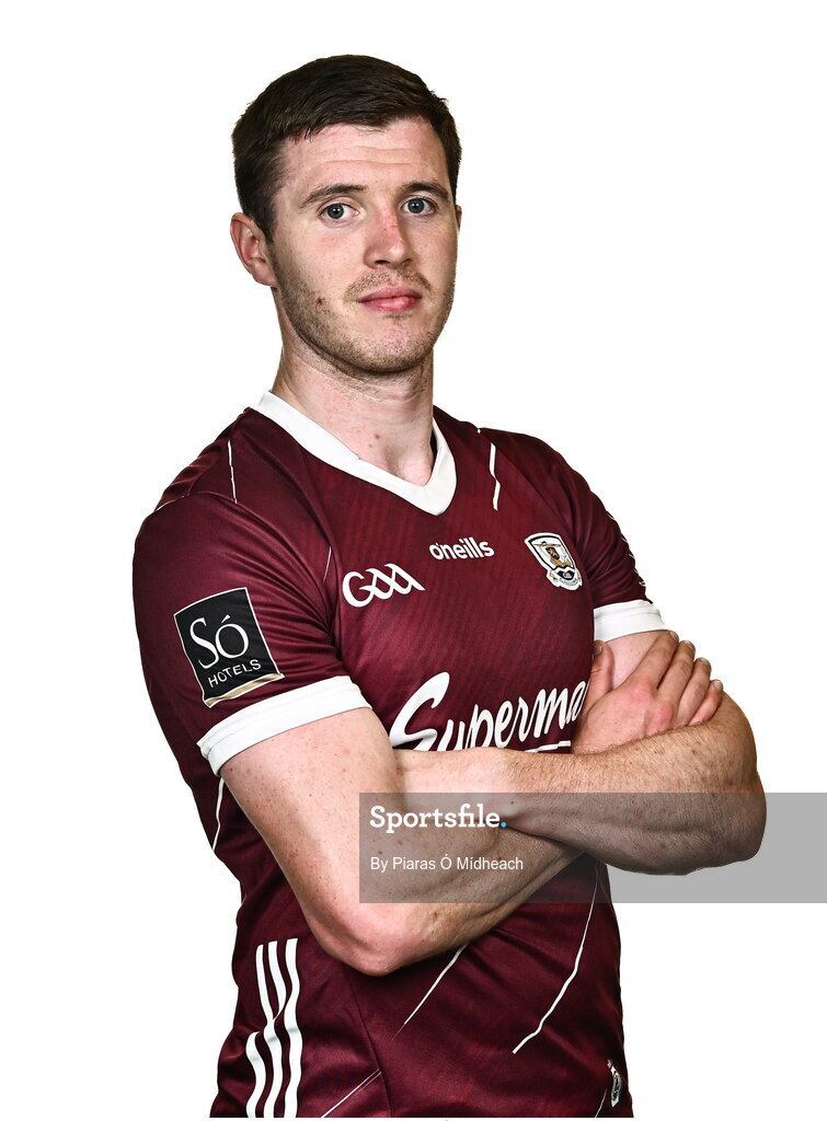 18 July 2024; Ciarán Brady during a Galway football squad portrait session at Pearse Stadium in Galway. Photo by Piaras Ó Mídheach/Sportsfile