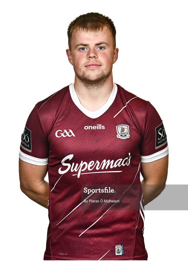 18 July 2024; Goalkeeper Conor Flaherty during a Galway football squad portrait session at Pearse Stadium in Galway. Photo by Piaras Ó Mídheach/Sportsfile