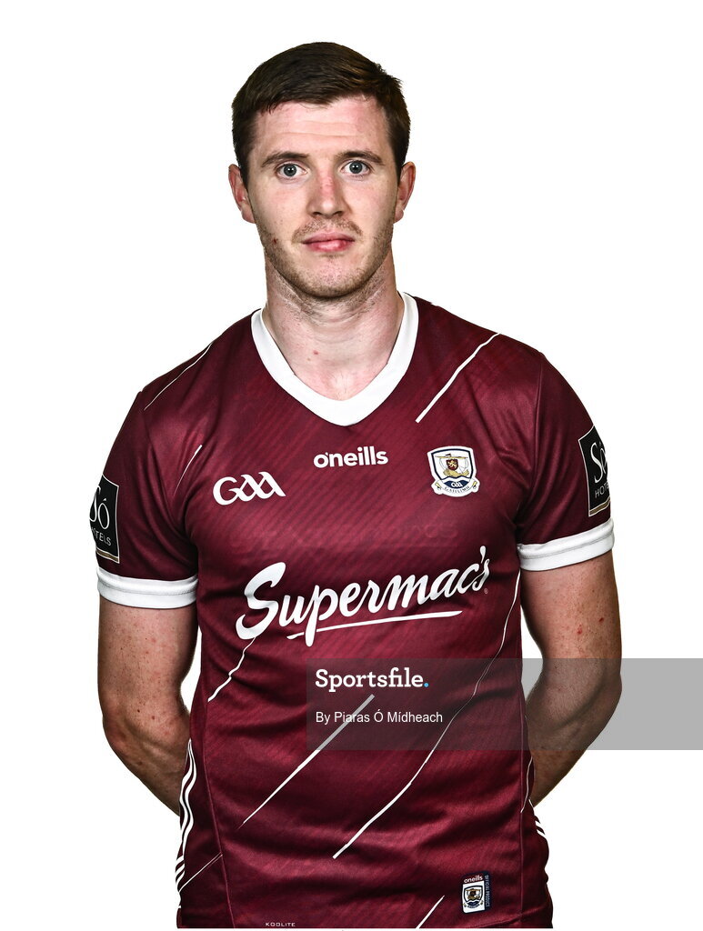 18 July 2024; Ciarán Brady during a Galway football squad portrait session at Pearse Stadium in Galway. Photo by Piaras Ó Mídheach/Sportsfile
