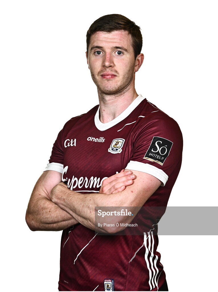 18 July 2024; Ciarán Brady during a Galway football squad portrait session at Pearse Stadium in Galway. Photo by Piaras Ó Mídheach/Sportsfile