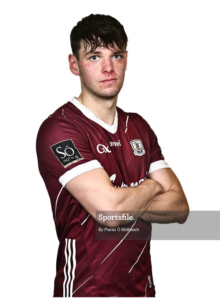 18 July 2024; Jack McCabe during a Galway football squad portrait session at Pearse Stadium in Galway. Photo by Piaras Ó Mídheach/Sportsfile