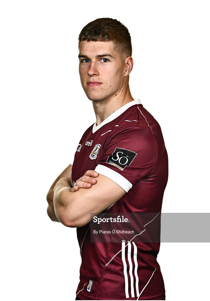 18 July 2024; Billy Mannion during a Galway football squad portrait session at Pearse Stadium in Galway. Photo by Piaras Ó Mídheach/Sportsfile