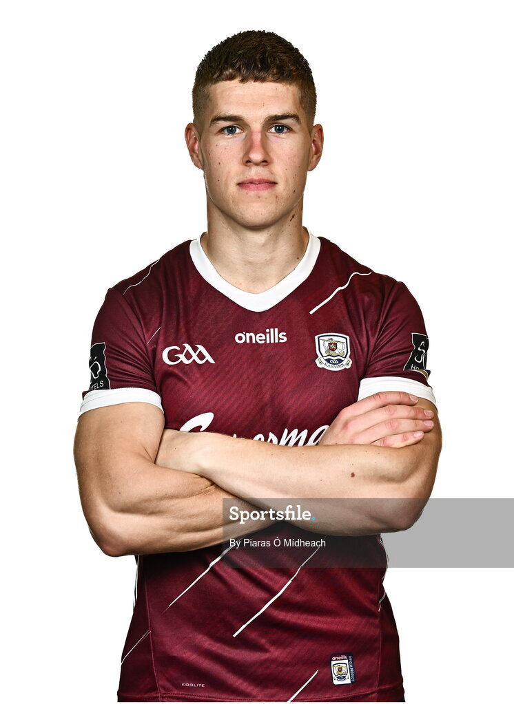 18 July 2024; Billy Mannion during a Galway football squad portrait session at Pearse Stadium in Galway. Photo by Piaras Ó Mídheach/Sportsfile