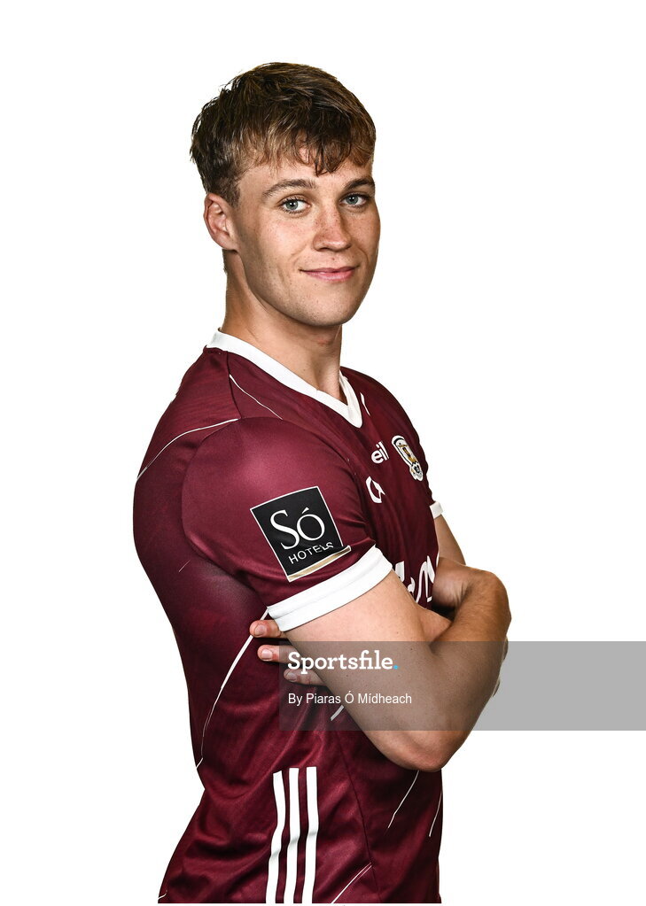 18 July 2024; Jack O'Neill during a Galway football squad portrait session at Pearse Stadium in Galway. Photo by Piaras Ó Mídheach/Sportsfile