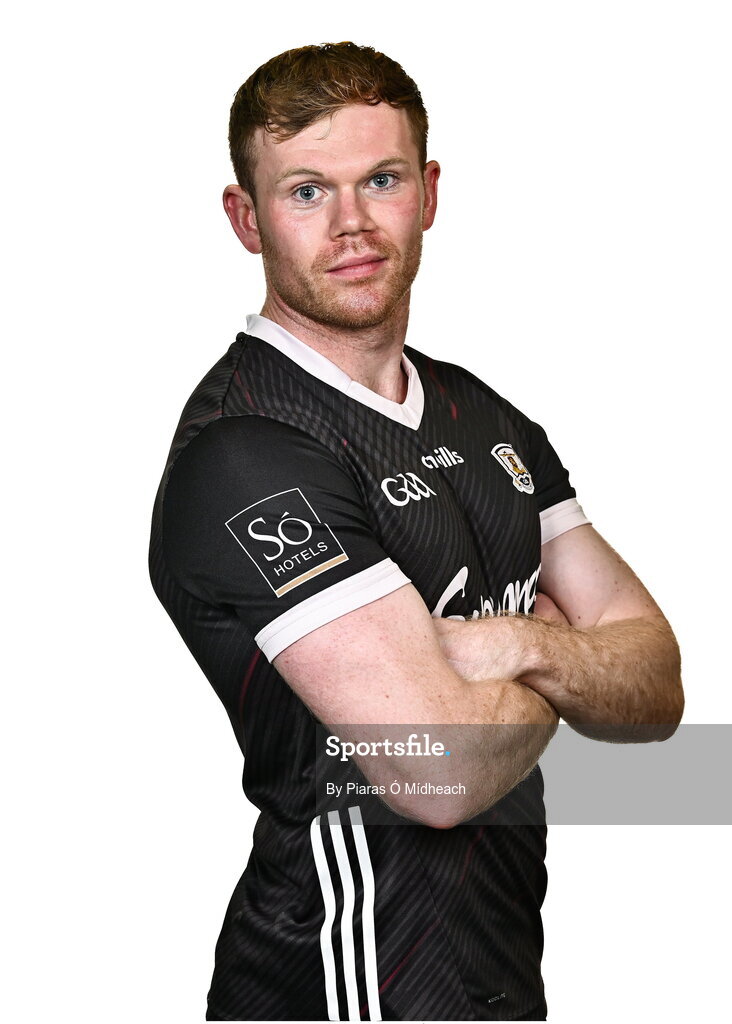 18 July 2024; Goalkeeper Oran Burke during a Galway football squad portrait session at Pearse Stadium in Galway. Photo by Piaras Ó Mídheach/Sportsfile