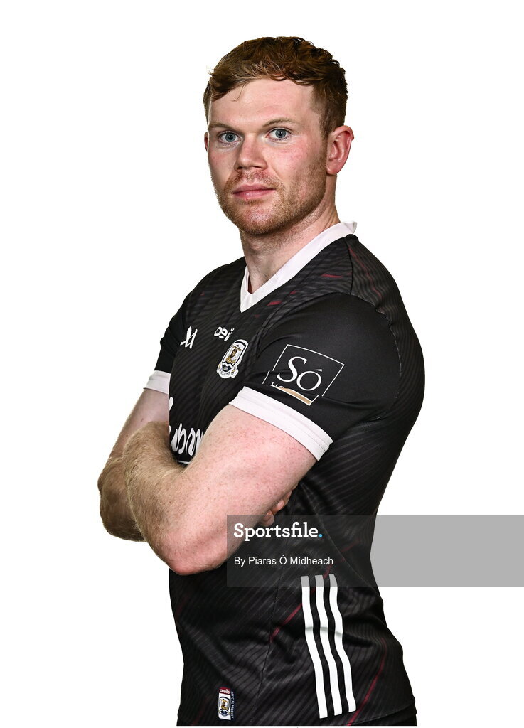 18 July 2024; Goalkeeper Oran Burke during a Galway football squad portrait session at Pearse Stadium in Galway. Photo by Piaras Ó Mídheach/Sportsfile