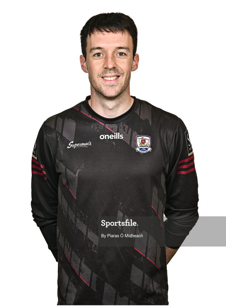18 July 2024; Physiotherapist Seán Collins during a Galway football squad portrait session at Pearse Stadium in Galway. Photo by Piaras Ó Mídheach/Sportsfile
