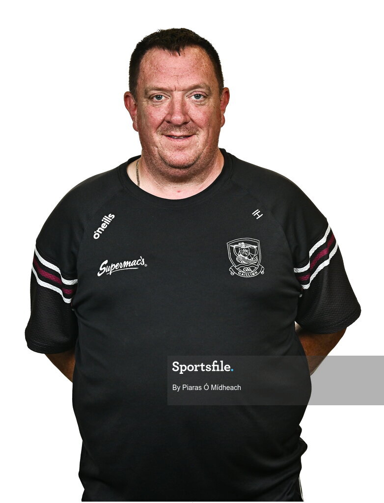 18 July 2024; Kitman Ian Hynes during a Galway football squad portrait session at Pearse Stadium in Galway. Photo by Piaras Ó Mídheach/Sportsfile