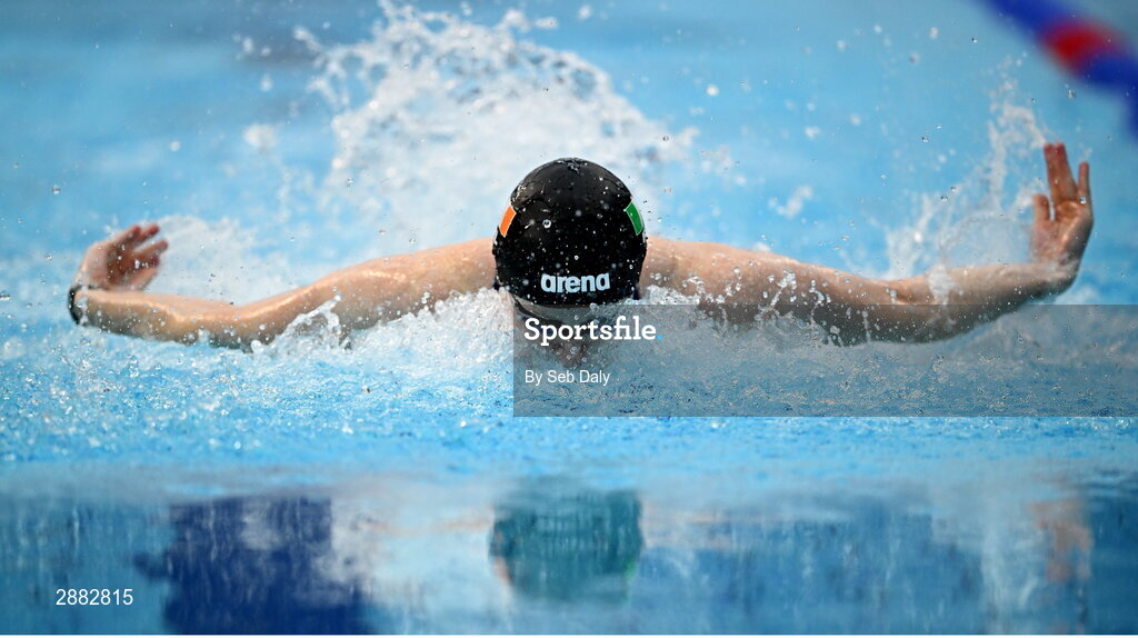 20 July 2024; Danielle Hill during a Team Ireland Paris 2024 Aquatics team training session at the National Aquatic Centre on the Sport Ireland Campus in Dublin. Photo by Seb Daly/Sportsfile