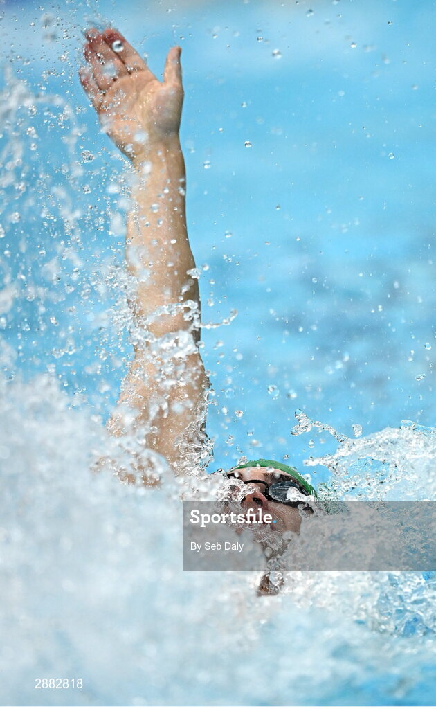 20 July 2024; Conor Ferguson during a Team Ireland Paris 2024 Aquatics team training session at the National Aquatic Centre on the Sport Ireland Campus in Dublin. Photo by Seb Daly/Sportsfile