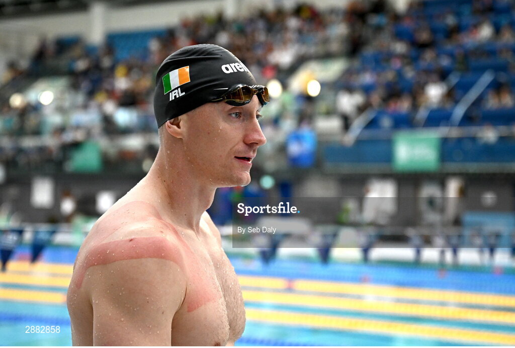20 July 2024; Shane Ryan during a Team Ireland Paris 2024 Aquatics team training session at the National Aquatic Centre on the Sport Ireland Campus in Dublin. Photo by Seb Daly/Sportsfile
