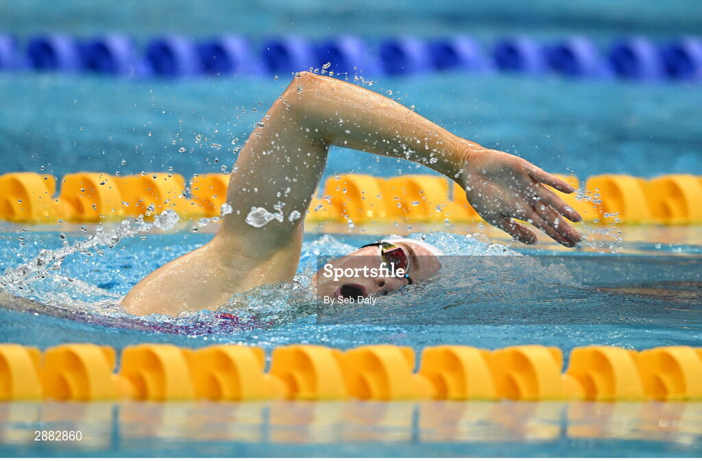 20 July 2024; Ellen Walshe during a Team Ireland Paris 2024 Aquatics team training session at the National Aquatic Centre on the Sport Ireland Campus in Dublin. Photo by Seb Daly/Sportsfile