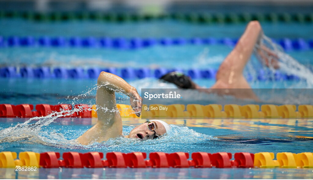 20 July 2024; Ellen Walshe during a Team Ireland Paris 2024 Aquatics team training session at the National Aquatic Centre on the Sport Ireland Campus in Dublin. Photo by Seb Daly/Sportsfile