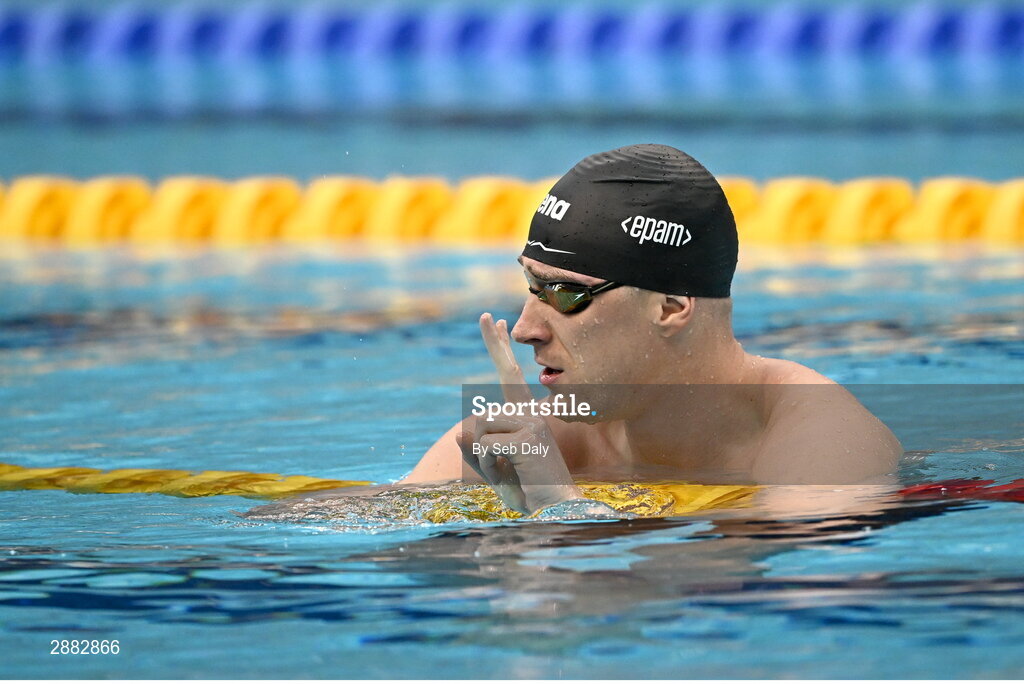 20 July 2024; Shane Ryan during a Team Ireland Paris 2024 Aquatics team training session at the National Aquatic Centre on the Sport Ireland Campus in Dublin. Photo by Seb Daly/Sportsfile