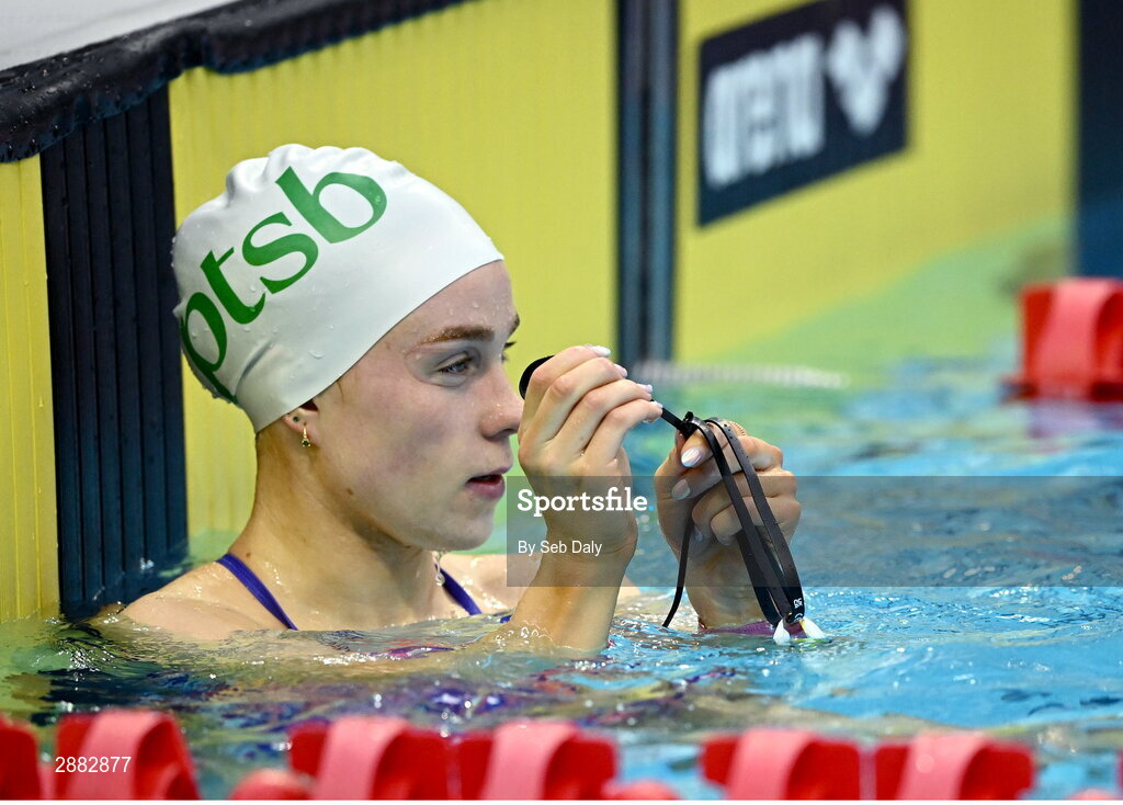 20 July 2024; Ellen Walshe during a Team Ireland Paris 2024 Aquatics team training session at the National Aquatic Centre on the Sport Ireland Campus in Dublin. Photo by Seb Daly/Sportsfile