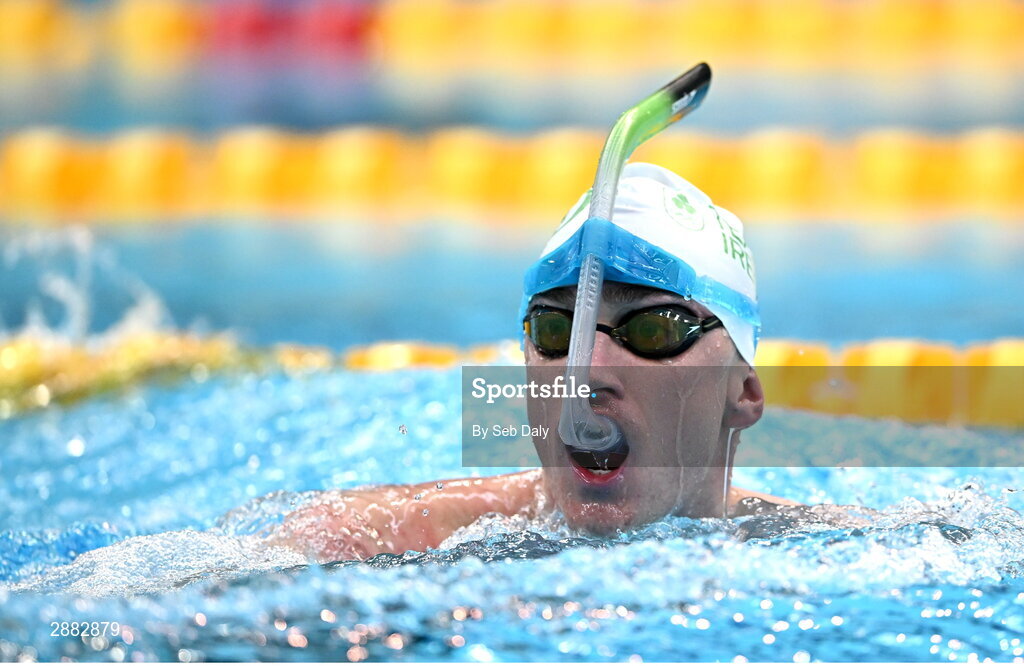 20 July 2024; Shane Ryan during a Team Ireland Paris 2024 Aquatics team training session at the National Aquatic Centre on the Sport Ireland Campus in Dublin. Photo by Seb Daly/Sportsfile