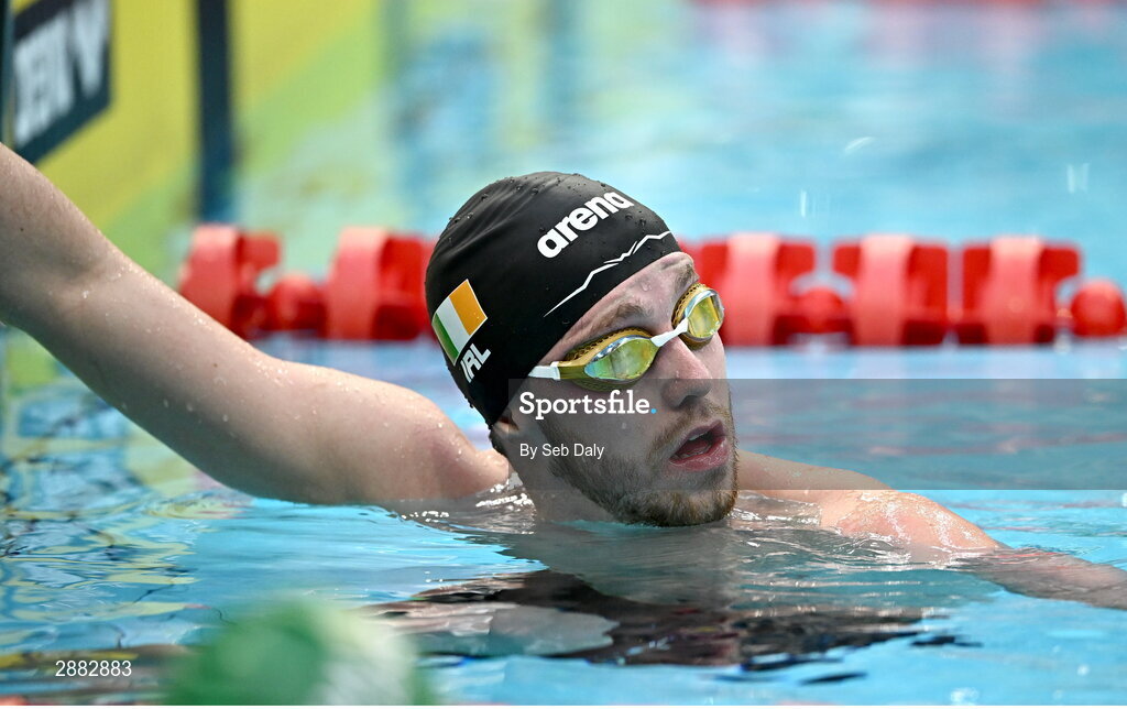 20 July 2024; Nathan Wiffen during a Team Ireland Paris 2024 Aquatics team training session at the National Aquatic Centre on the Sport Ireland Campus in Dublin. Photo by Seb Daly/Sportsfile