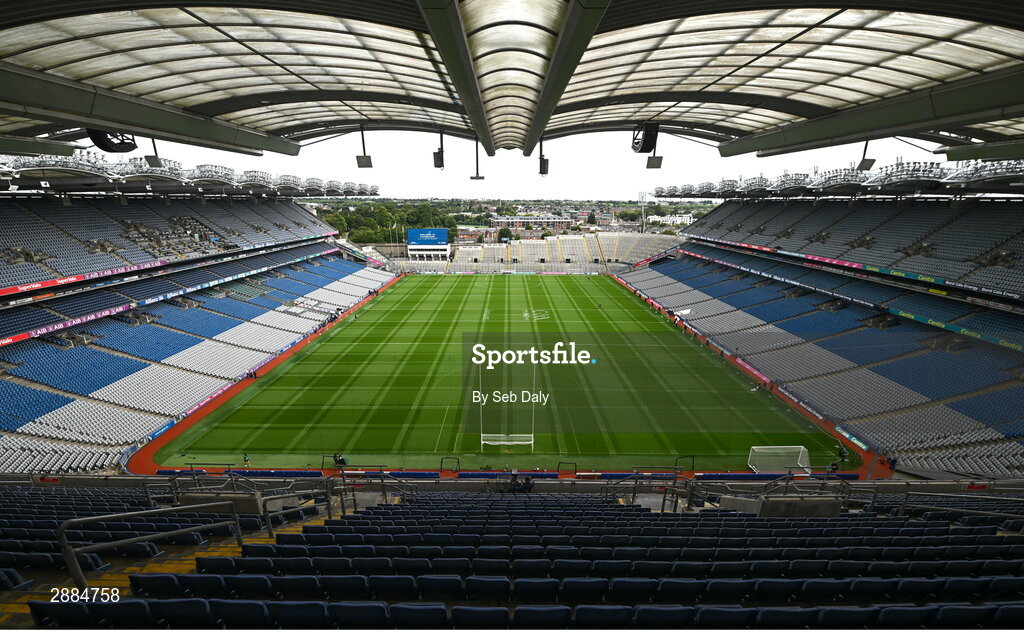 21 July 2024; A general view inside the stadium before the GAA Hurling All-Ireland Senior Championship Final match between Clare and Cork at Croke Park in Dublin. Photo by Seb Daly/Sportsfile