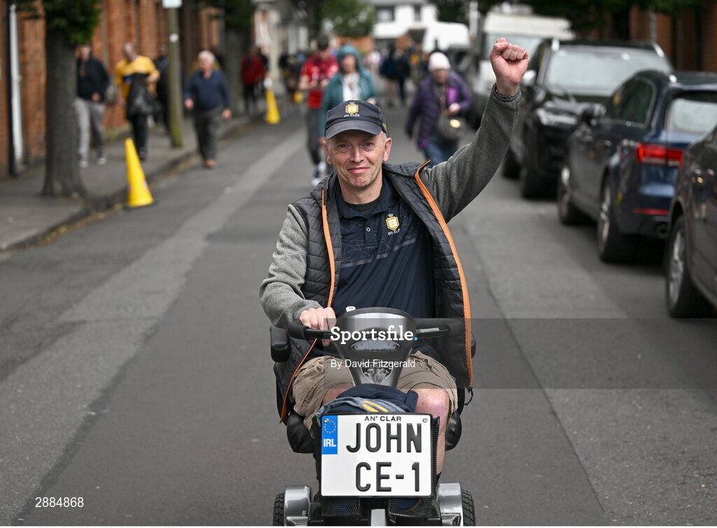 21 July 2024; Supporters enter via the Cusack stand entrance before the GAA Hurling All-Ireland Senior Championship Final between Clare and Cork at Croke Park in Dublin. Photo by David Fitzgerald/Sportsfile