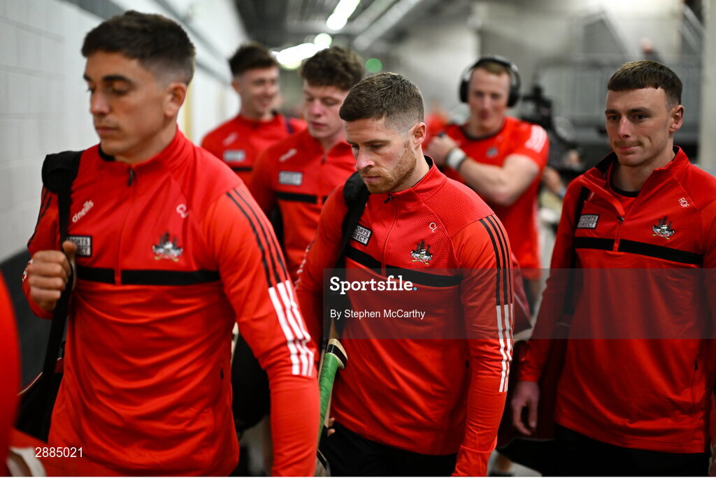 21 July 2024; Conor Lehane of Cork arrives for the GAA Hurling All-Ireland Senior Championship Final between Clare and Cork at Croke Park in Dublin. Photo by Stephen McCarthy/Sportsfile