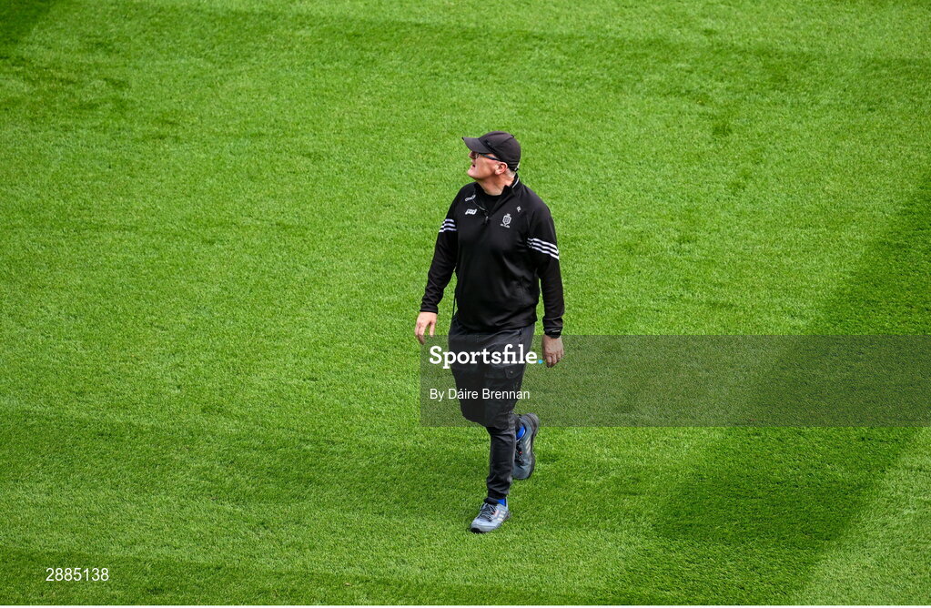 21 July 2024; Clare manager Brian Lohan ahead of the GAA Hurling All-Ireland Senior Championship Final between Clare and Cork at Croke Park in Dublin. Photo by Daire Brennan/Sportsfile