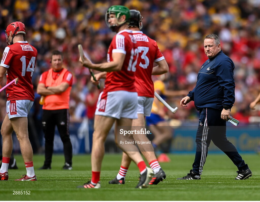 21 July 2024; Cork manager Pat Ryan before the GAA Hurling All-Ireland Senior Championship Final between Clare and Cork at Croke Park in Dublin. Photo by David Fitzgerald/Sportsfile