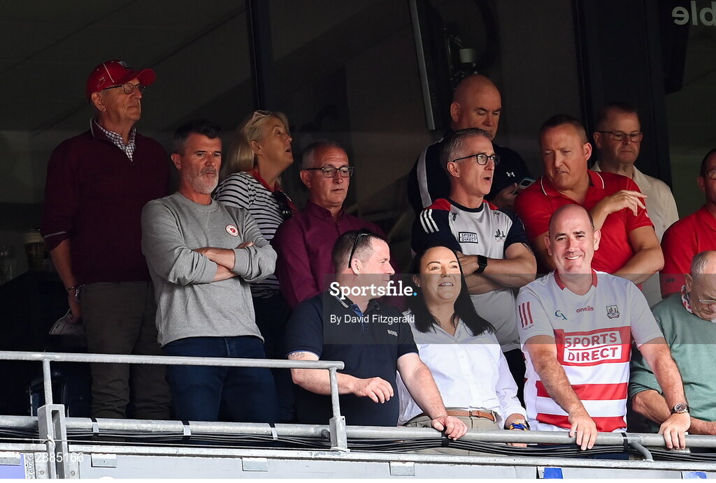 21 July 2024; Roy Keane looks on before the GAA Hurling All-Ireland Senior Championship Final between Clare and Cork at Croke Park in Dublin. Photo by David Fitzgerald/Sportsfile