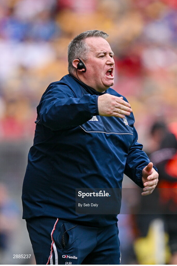 21 July 2024; Cork manager Pat Ryan during the GAA Hurling All-Ireland Senior Championship Final match between Clare and Cork at Croke Park in Dublin. Photo by Seb Daly/Sportsfile