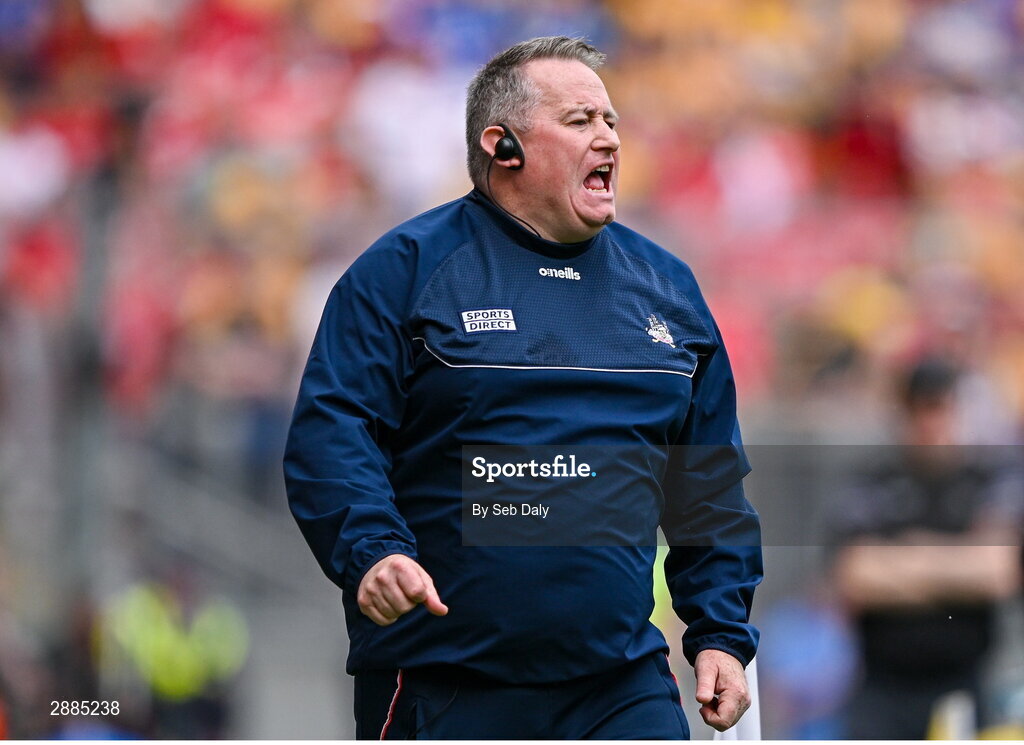 21 July 2024; Cork manager Pat Ryan during the GAA Hurling All-Ireland Senior Championship Final match between Clare and Cork at Croke Park in Dublin. Photo by Seb Daly/Sportsfile