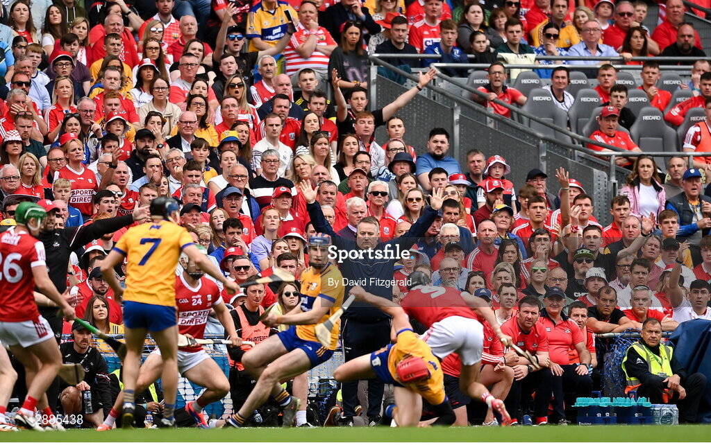 21 July 2024; Cork manager Pat Ryan during the GAA Hurling All-Ireland Senior Championship Final between Clare and Cork at Croke Park in Dublin. Photo by David Fitzgerald/Sportsfile