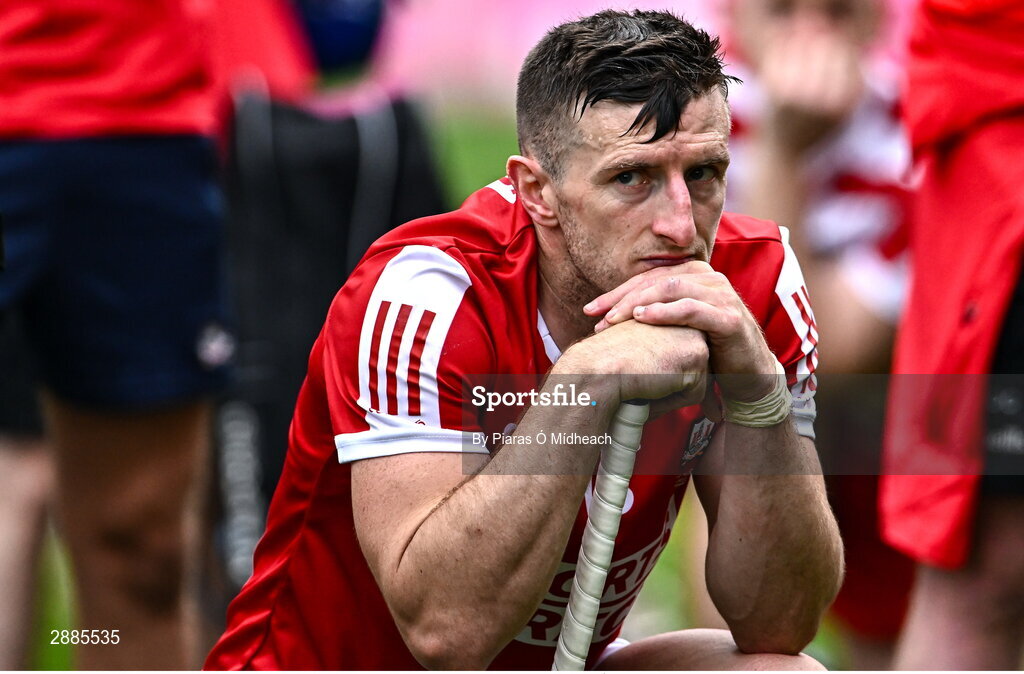 21 July 2024; Patrick Horgan of Cork after his side's defeat in the GAA Hurling All-Ireland Senior Championship Final between Clare and Cork at Croke Park in Dublin. Photo by Piaras Ó Mídheach/Sportsfile
