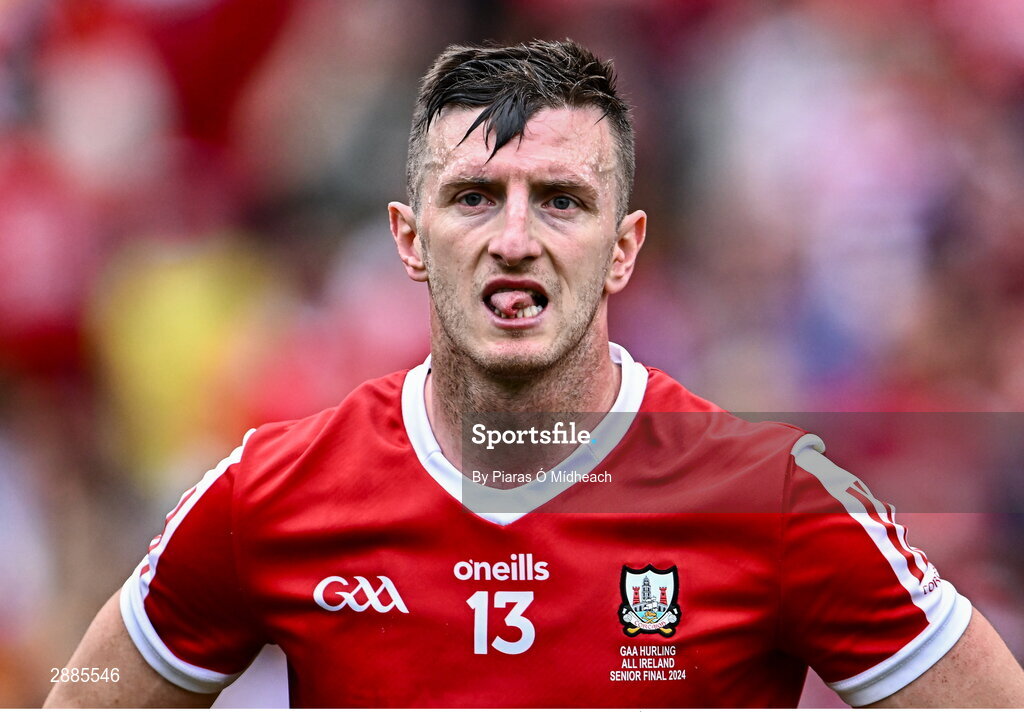 21 July 2024; Patrick Horgan of Cork after his side's defeat in the GAA Hurling All-Ireland Senior Championship Final between Clare and Cork at Croke Park in Dublin. Photo by Piaras Ó Mídheach/Sportsfile