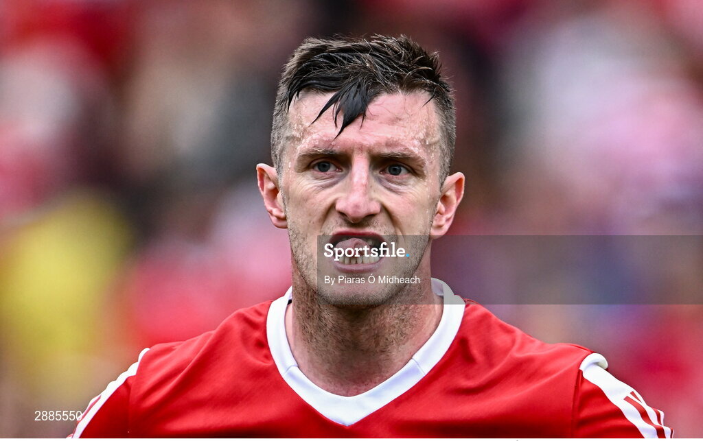 21 July 2024; Patrick Horgan of Cork after his side's defeat in the GAA Hurling All-Ireland Senior Championship Final between Clare and Cork at Croke Park in Dublin. Photo by Piaras Ó Mídheach/Sportsfile