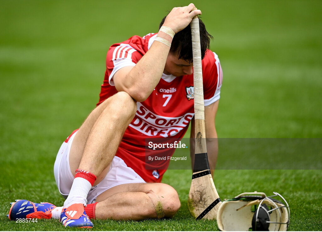 21 July 2024; Mark Coleman of Cork after the GAA Hurling All-Ireland Senior Championship Final between Clare and Cork at Croke Park in Dublin. Photo by David Fitzgerald/Sportsfile