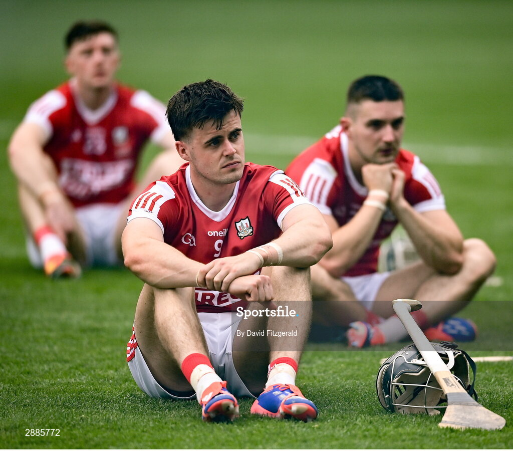 21 July 2024; Darragh Fitzgibbon of Cork after the GAA Hurling All-Ireland Senior Championship Final between Clare and Cork at Croke Park in Dublin. Photo by David Fitzgerald/Sportsfile