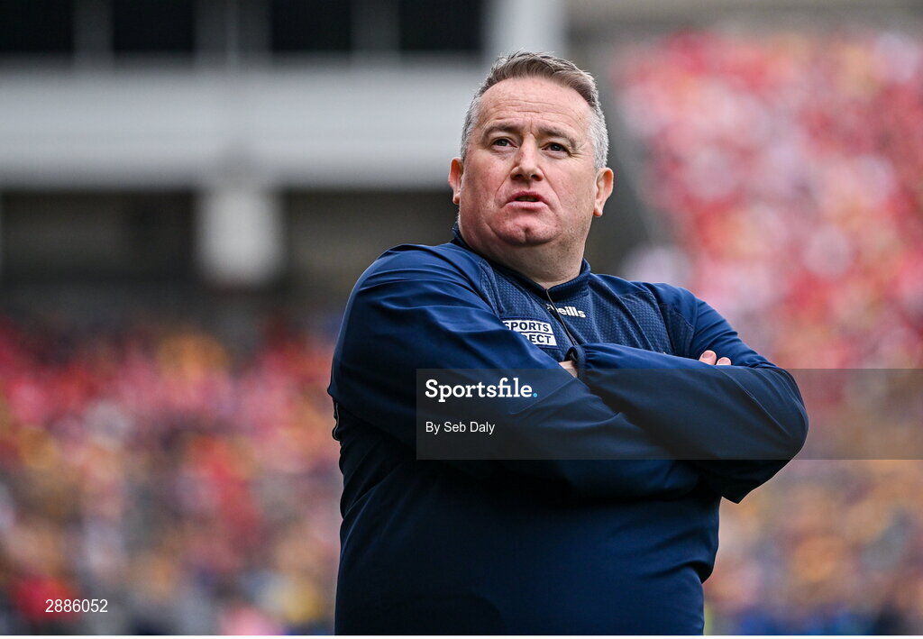 21 July 2024; Cork manager Pat Ryan during the GAA Hurling All-Ireland Senior Championship Final match between Clare and Cork at Croke Park in Dublin. Photo by Seb Daly/Sportsfile