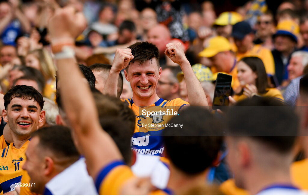 21 July 2024; Diarmuid Ryan of Clare celebrates after the GAA Hurling All-Ireland Senior Championship Final between Clare and Cork at Croke Park in Dublin. Photo by Stephen McCarthy/Sportsfile