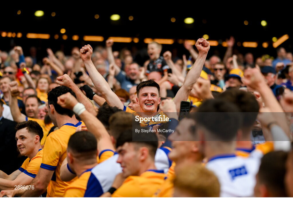 21 July 2024; Diarmuid Ryan of Clare celebrates after the GAA Hurling All-Ireland Senior Championship Final between Clare and Cork at Croke Park in Dublin. Photo by Stephen McCarthy/Sportsfile