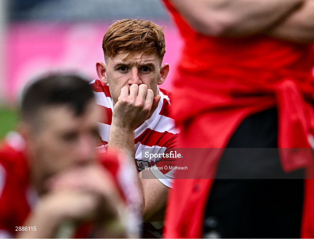 21 July 2024; Cork goalkeeper Patrick Collins after his side's defeat in the GAA Hurling All-Ireland Senior Championship Final between Clare and Cork at Croke Park in Dublin. Photo by Piaras Ó Mídheach/Sportsfile