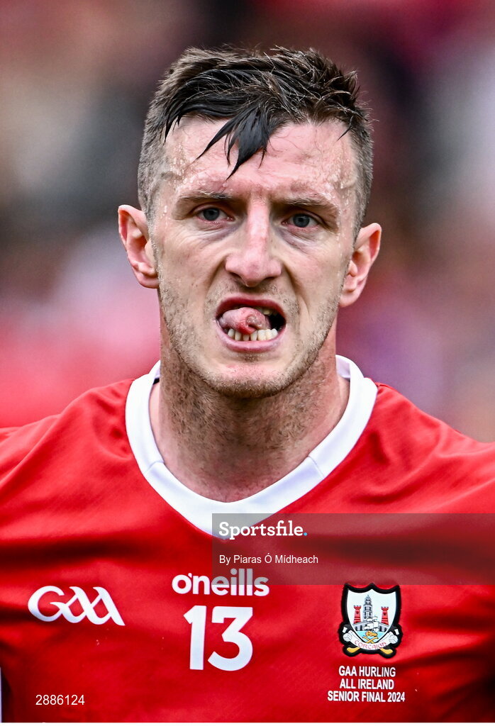 21 July 2024; Patrick Horgan of Cork after his side's defeat in the GAA Hurling All-Ireland Senior Championship Final between Clare and Cork at Croke Park in Dublin. Photo by Piaras Ó Mídheach/Sportsfile