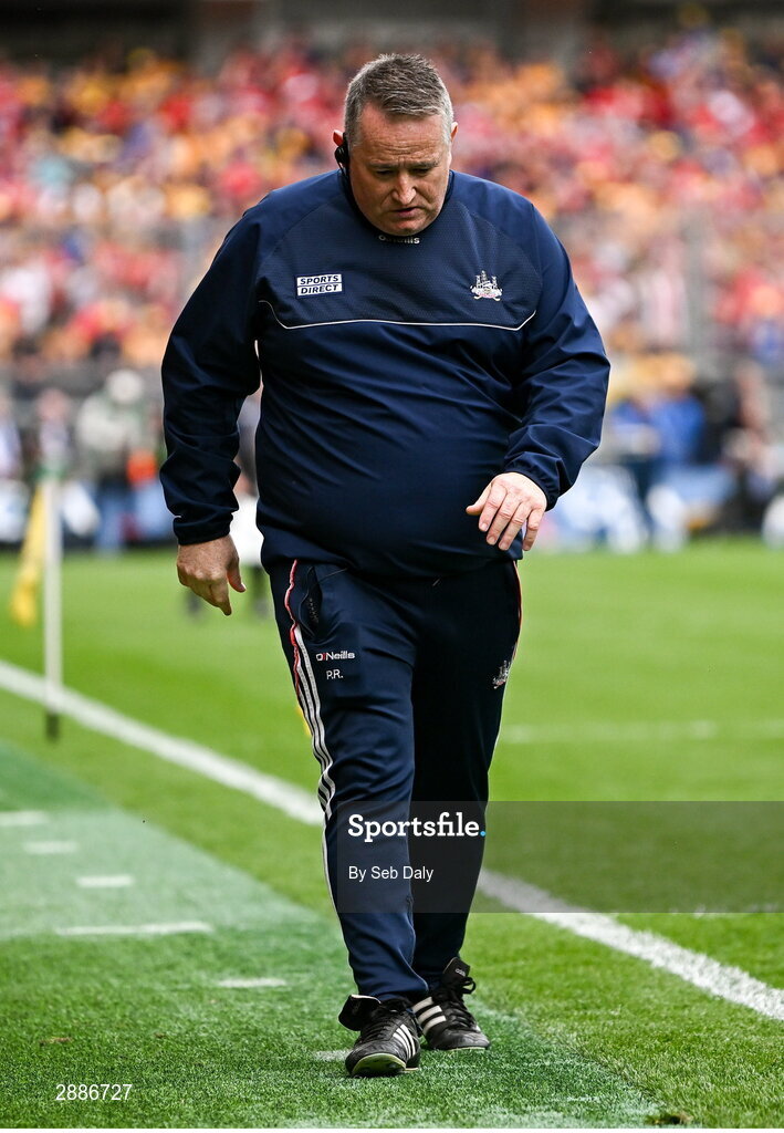21 July 2024; Cork manager Pat Ryan during the GAA Hurling All-Ireland Senior Championship Final match between Clare and Cork at Croke Park in Dublin. Photo by Seb Daly/Sportsfile