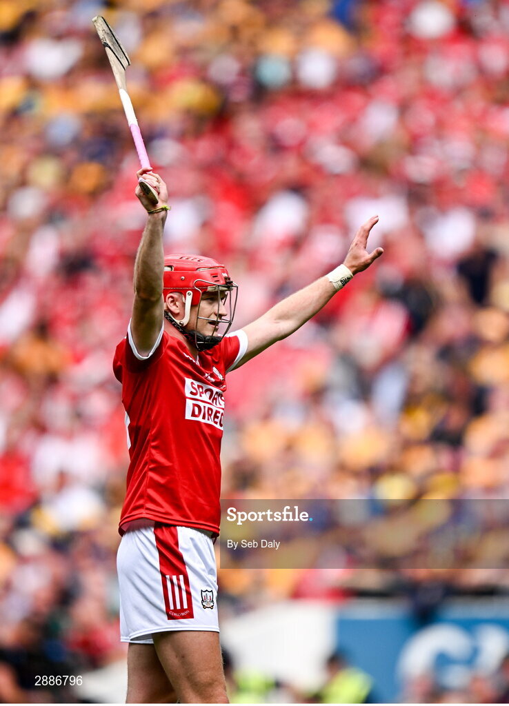 21 July 2024; Alan Connolly of Cork during the GAA Hurling All-Ireland Senior Championship Final match between Clare and Cork at Croke Park in Dublin. Photo by Seb Daly/Sportsfile