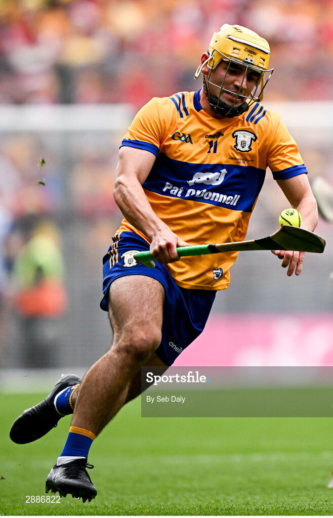 21 July 2024; Mark Rodgers of Clare during the GAA Hurling All-Ireland Senior Championship Final match between Clare and Cork at Croke Park in Dublin. Photo by Seb Daly/Sportsfile
