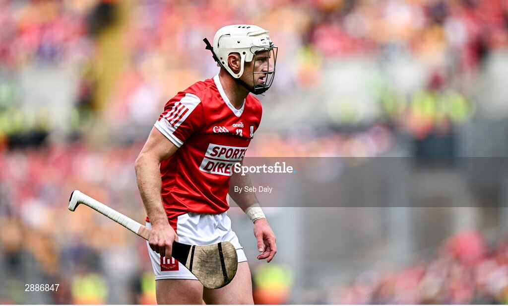 21 July 2024; Patrick Horgan of Cork during the GAA Hurling All-Ireland Senior Championship Final match between Clare and Cork at Croke Park in Dublin. Photo by Seb Daly/Sportsfile