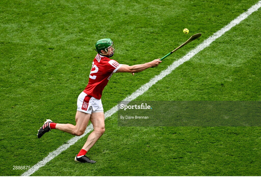 21 July 2024; Séamus Harnedy of Cork during the GAA Hurling All-Ireland Senior Championship Final between Clare and Cork at Croke Park in Dublin. Photo by Daire Brennan/Sportsfile
