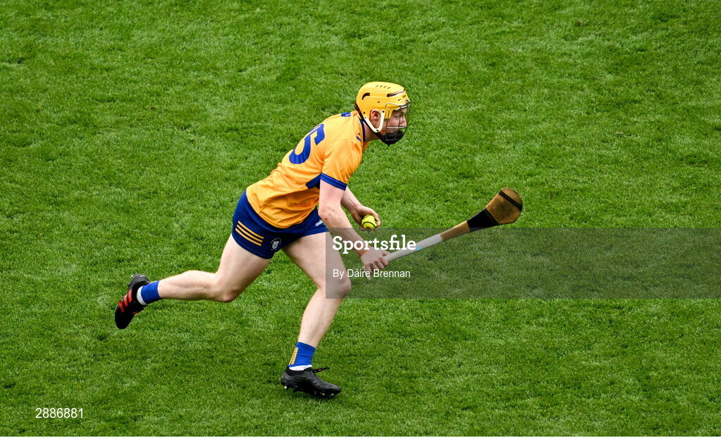 21 July 2024; Shane Meehan of Clare during the GAA Hurling All-Ireland Senior Championship Final between Clare and Cork at Croke Park in Dublin. Photo by Daire Brennan/Sportsfile