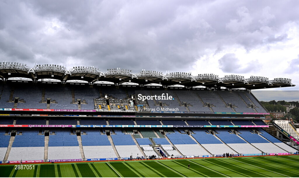 21 July 2024; A general view of the Hogan Stand before the GAA Hurling All-Ireland Senior Championship Final between Clare and Cork at Croke Park in Dublin. Photo by Piaras Ó Mídheach/Sportsfile